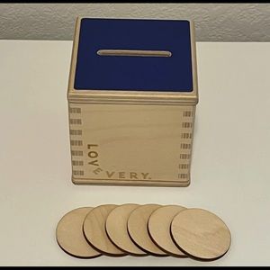 Lovevery Wooden Coin Bank Set